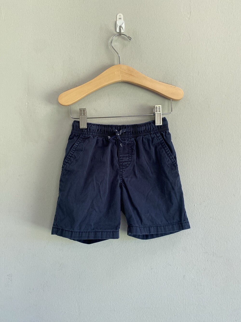 Cat & Jack Navy Cotton Drawstring Shorts Toddler Boys 4T